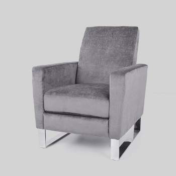 Brightwood Modern Press-Back Recliner Gray - Christopher Knight Home