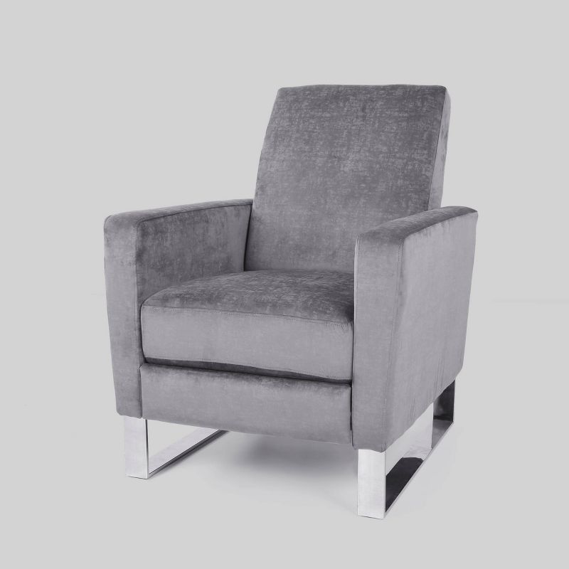 Brightwood Modern Press-Back Recliner Gray - Christopher Knight Home, 1 of 7