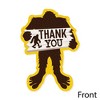 Big Dot of Happiness Sasquatch Crossing - Shaped Thank You Cards - Bigfoot Party or Birthday Party Thank You Note Cards with Envelopes - Set of 12 - 3 of 4