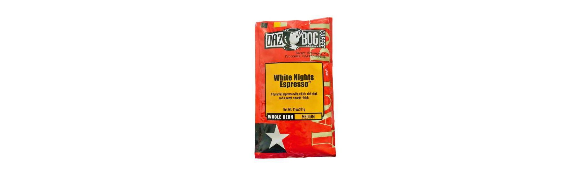 Dazbog White Nights Espresso Medium Roast Whole Bean Coffee - 11oz