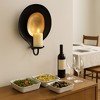 Decorative Round Wall Candle Sconce - Contemporary Metal Wall Candle Holder for Home Decor - Versatile Hanging Wall Candle Scones - Black & Gold - 2 of 4