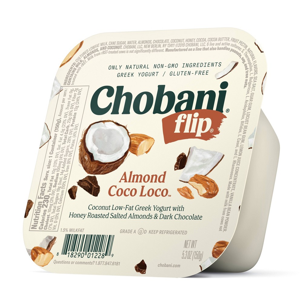 UPC 818290012289 - Chobani Flip Almond Coco Loco Low Fat UPC 818290012289 - Chobani Flip Almond Coco Loco Low Fat