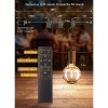 Itopfox 38Ft Outdoor String Lights with Remote & 15 Shatterproof LED Bulbs - Waterproof Patio Hanging Lamps for Porch Balcony Bistro Cafe - 2 of 4