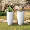 Rosemead Home & Garden 2pc Concrete Outdoor Planter Pots Chalk White - 3 of 4