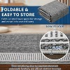 Modern Bordered Area Rug, Washable Low Pile Non Slip Stain Resistant Soft Carpet for Living Room, Bedroom, Dining Room, Office - 4 of 4
