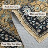 Area Rugs Floral Rug Non Slip Large Living Room Rug Washable Vintage Bohemian Soft Carpet for Bedroom Home Office - 4 of 4