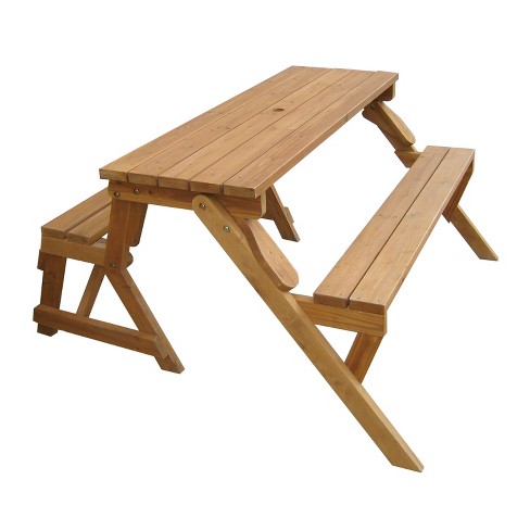 Bench that turns into a picnic table hot sale