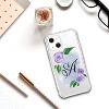 OTM Essentials Apple iPhone 15 /iPhone 14/iPhone 13 Monogram Clear Tough Edge Floral Script Case - 2 of 4