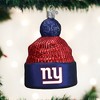 Old World Christmas Blown Glass Ornament for Christmas Tree, New York Giants Beanie - 2 of 3