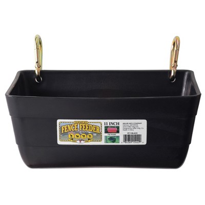 Little Giant 20 Quart Heavy Duty Mountable Plastic Fence Feeder Bucket For  Feeding Small Livestock And Pets At Home Or Farm, Black : Target