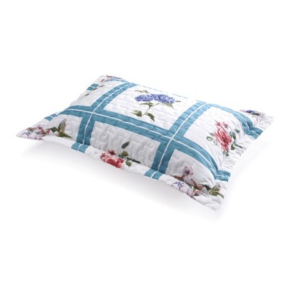 Lakeside Country Floral Sham - Pillowcase with Spring, Farmhouse Flower Print