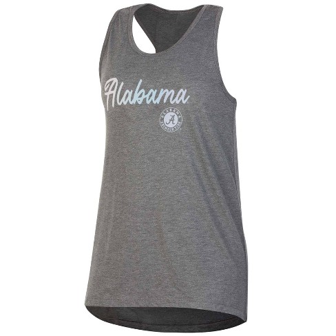 Ncaa Alabama Crimson Tide Women's Gray Racerback Tank Top - Xl : Target