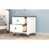 Gulches Kids Wooden Nightstand with Two Drawers, Sturdy Frame End Table for Bedroom, Versatile Storage Furniture - 4 of 4