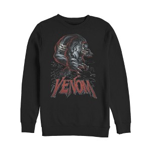 Men's Marvel Venom Scratch Sweatshirt - 1 of 3