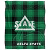 Delta State University Campus Plaid Spirit Silky Touch Super Soft Throw Blanket 50x60 - 2 of 4