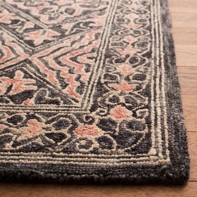Trace TRC507 Hand Tufted Area Rug - Black/Red - 3'x5' - Safavieh.