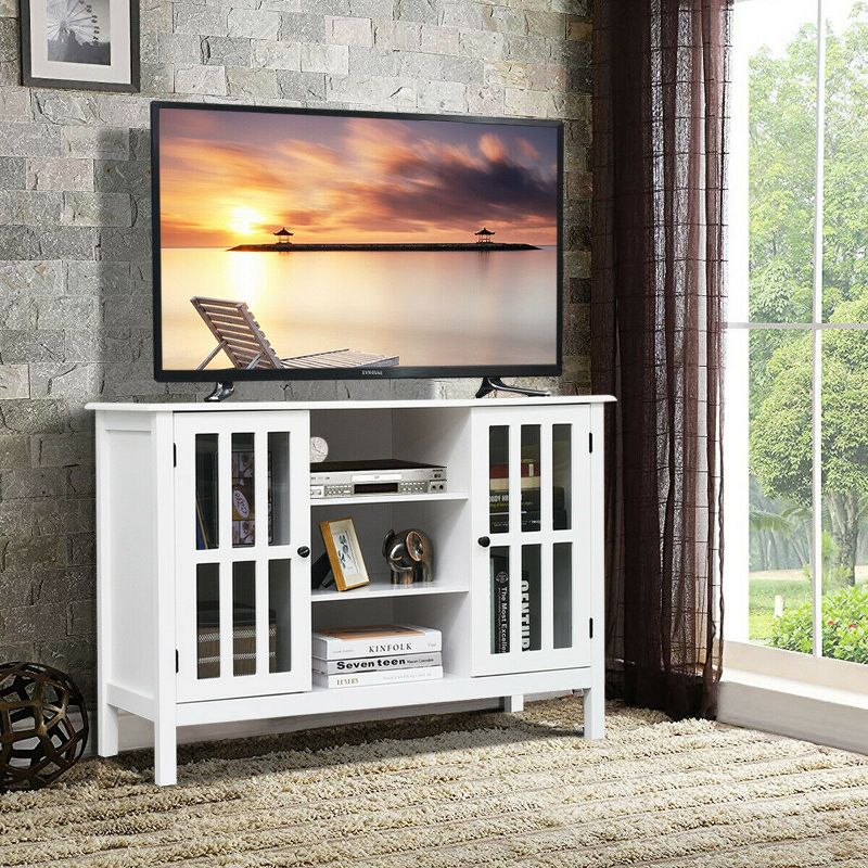 Costway Wood TV Stand Entertainment Media Center Console for TV up to 50'', 2 of 11