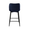 TiramisuBest Set of 2 Bar Stools, 30in Faux Leather Barstool Dining Chairs with PU Upholstery and Steel Frame (Brown) - 4 of 4