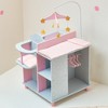 Olivia's Little World Polka Dots Princess Baby Doll Changing Station, Grey/Pink - 2 of 4