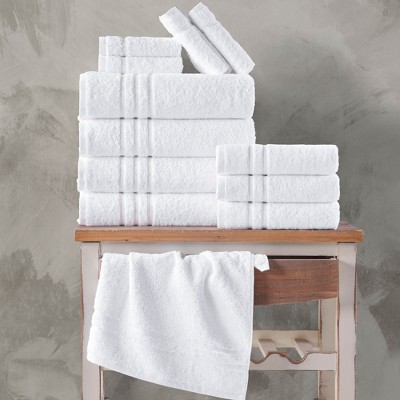 Hawmam Yellow Turkish Cotton 4-Piece Bath Towel Set
