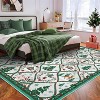 Christmas Area Rugs for Living Room Xmas Tree Snowman Festive Decor Rug Washable Area Rug Soft Low Pile Non-Slip Rug - 2 of 4