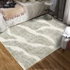 Area Rug Geometric Stripes Rug Modern Washable Living Room Rug Low Pile Non-Slip Throw Rugs for Bedroom Office - 3 of 4