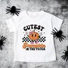 The Juniper Shop Cutest Pumpkin Checkered Toddler Short Sleeve Tee - 2 of 3