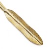 Gulches Set of 5 Elegant Cutlery with Feather-Shaped Handles in Gleaming Gold Finish - Complete Dining Set in Gift-Ready Storage Box - 4 of 4