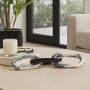 Decorative Objects for Home Decor - Modern Sculpture Accent Chain Link for Kitchen Decor, Shelf Styling, or Decorations for Living Room - 3 of 4