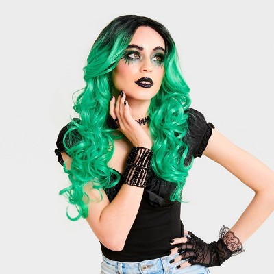 Adult Premium Wig Green Sorceress - Hyde and EEK! Boutique™