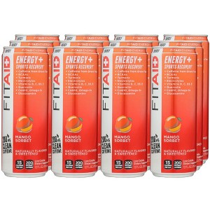 FitAID Mango Sorbet Energy Sports Recovery Drink - Case of 12/12 oz - 1 of 4