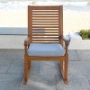 Nantucket Rocking Chair with Gray Cushion - Merry Products - 3 of 4