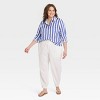 Women's Slim Fit Long Sleeve Satin Button-Down Shirt - A New Day™ - 3 of 3