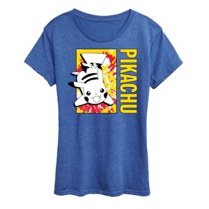 Women's - Pokémon - Tie Dye Pikachu Short Sleeve Graphic T-Shirt - 1 of 4