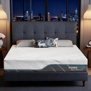 Dyonery Extra Firm Memory Foam Mattress 10 Inch Medium - Extra Firm Dual Side Flippable Bed Mattress for Back Pain,CertiPUR-US Certified - 1 of 4