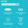INTEX 28022E Pool Cover: For 12ft Round Easy Set Pools – Includes Rope Tie – Drain Holes – 12in Overhang – Snug Fit - 3 of 4
