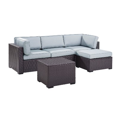 Biscayne 4pc All-Weather Wicker Seating Set - Mist - Crosley