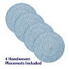 Two Tone Cotton 15" Round Woven Placemat Sets by Sweet Home Collection™ - 2 of 4