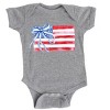 The Juniper Shop Watercolor Flag Coquette Baby Short Sleeve Bodysuit - 2 of 4