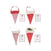 Transpac Polyester 6 in. Multicolor Christmas Hanging Santa Hat Ornament with Gift Tag Set of 24 in Crate - 2 of 3
