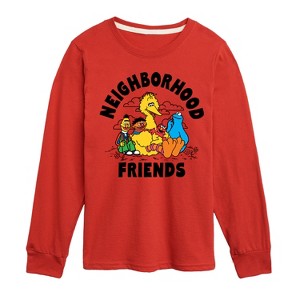Boys' - Sesame Street - Neighborhood Friends Long Sleeve Graphic T-Shirt - 1 of 3