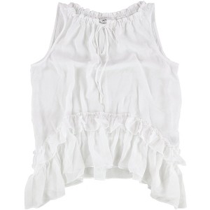 bar III Womens Ruffled Knit Blouse - 1 of 2
