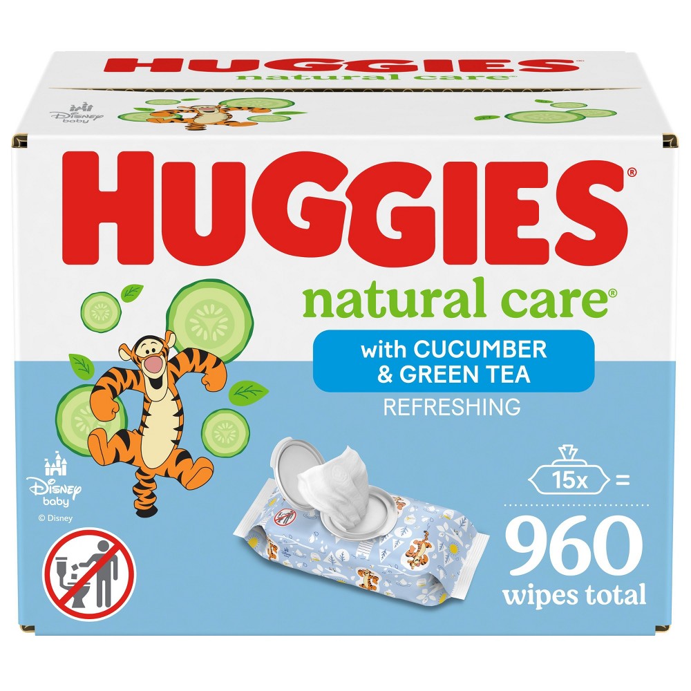 Huggies Natural Care Refreshing Scented Baby Wipes - 960ct/15pk