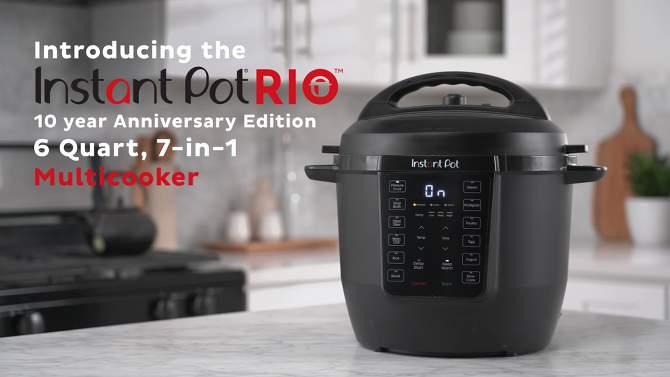 Instant Pot RIO 6qt 7-in-1 Electric Pressure Cooker &#38; Multi-Cooker, 2 of 10, play video