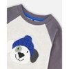 Deux par Deux Boy Raglan Sleeve Organic Cotton Jersey Tee Light Heather Gray - 4 of 4