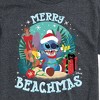 Men's - Lilo and Stitch - Merry Beachmas Christmas Short Sleeve Graphic T-Shirt - 2 of 4
