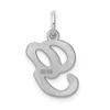 Black Bow Jewelry Sterling Silver, Sophia Collection, Small Script Initial G Pendant - 3 of 4
