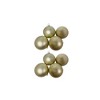 Northlight Matte Glass Christmas Ball Ornaments - 3.25" (80mm) - Gold - 8ct - 2 of 4