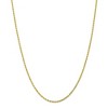Black Bow Jewelry 2mm 10k Yellow Gold Solid Diamond Cut Rope Chain Necklace - 3 of 4
