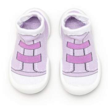 Komuello Toddler First Walk Sock Shoes - Walker Violet
